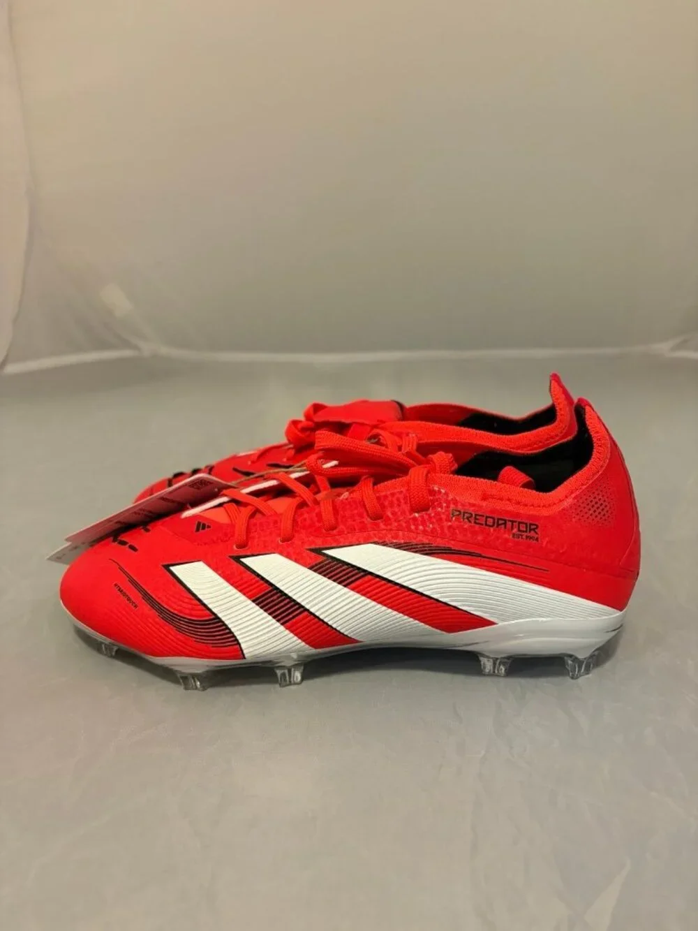 Adidas Youth Predator Elite FT FG Red soccer cleats size 1K kids 13.5 UK IH5077